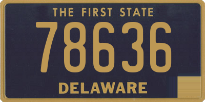 DE license plate 78636