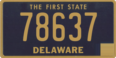 DE license plate 78637
