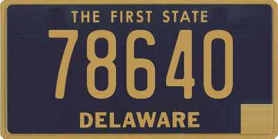 DE license plate 78640