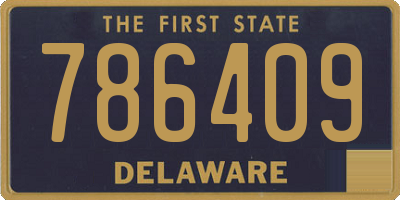 DE license plate 786409