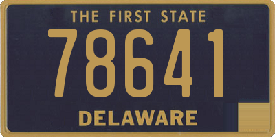 DE license plate 78641