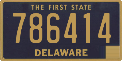 DE license plate 786414