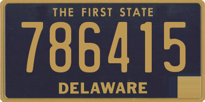 DE license plate 786415