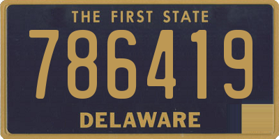 DE license plate 786419
