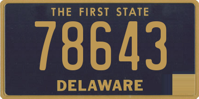 DE license plate 78643