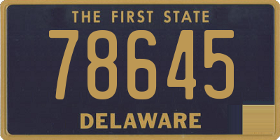DE license plate 78645
