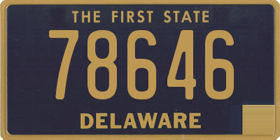 DE license plate 78646