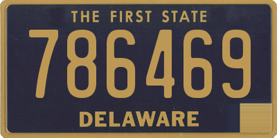 DE license plate 786469