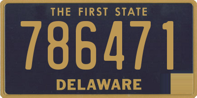 DE license plate 786471
