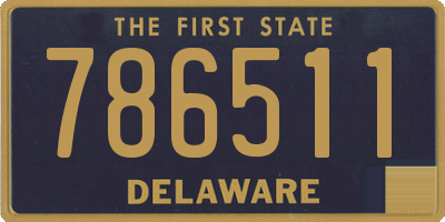 DE license plate 786511
