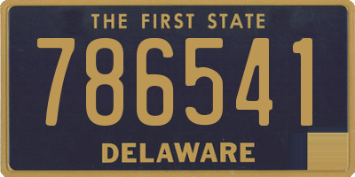 DE license plate 786541