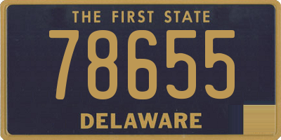 DE license plate 78655