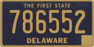 DE license plate 786552
