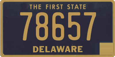 DE license plate 78657