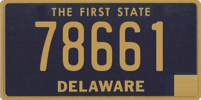 DE license plate 78661