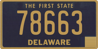 DE license plate 78663