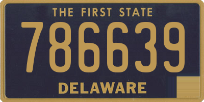DE license plate 786639