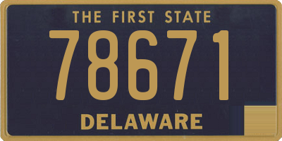 DE license plate 78671