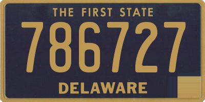 DE license plate 786727