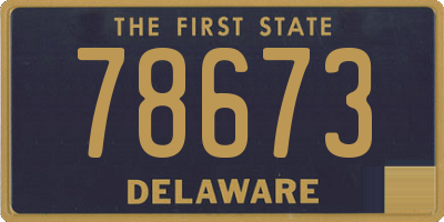 DE license plate 78673