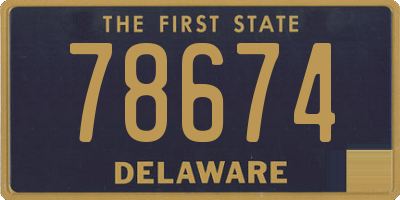 DE license plate 78674