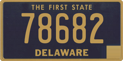 DE license plate 78682