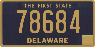 DE license plate 78684