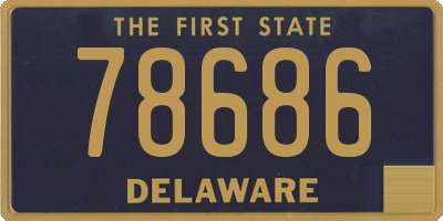 DE license plate 78686