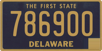 DE license plate 786900