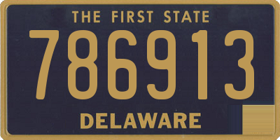 DE license plate 786913