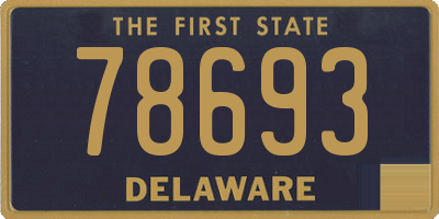 DE license plate 78693