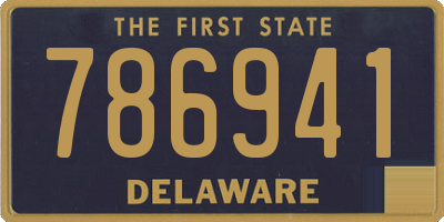 DE license plate 786941