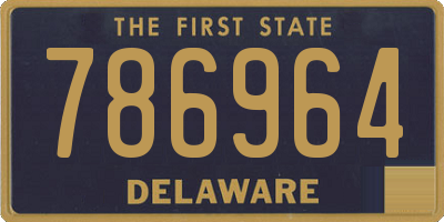 DE license plate 786964