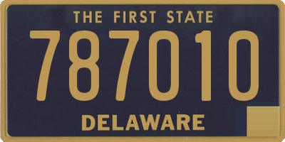 DE license plate 787010