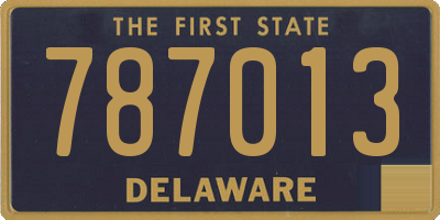 DE license plate 787013