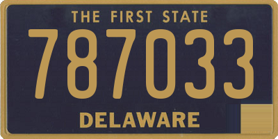 DE license plate 787033
