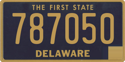 DE license plate 787050