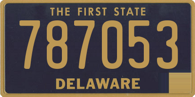 DE license plate 787053