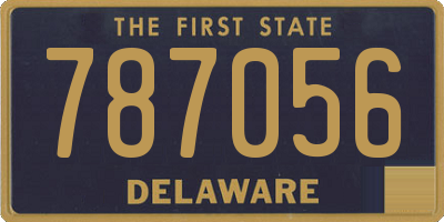 DE license plate 787056