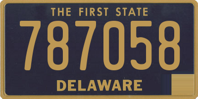 DE license plate 787058