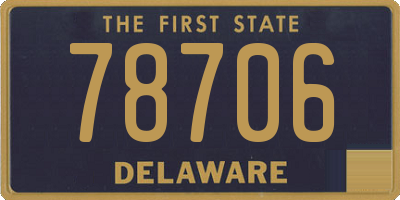 DE license plate 78706