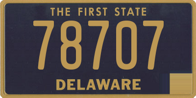 DE license plate 78707
