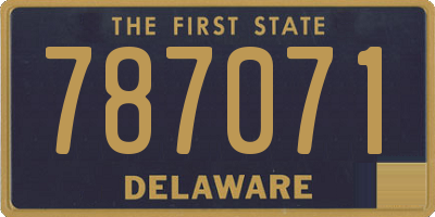 DE license plate 787071