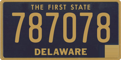 DE license plate 787078