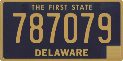 DE license plate 787079