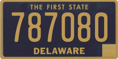 DE license plate 787080
