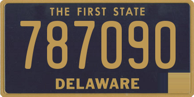 DE license plate 787090