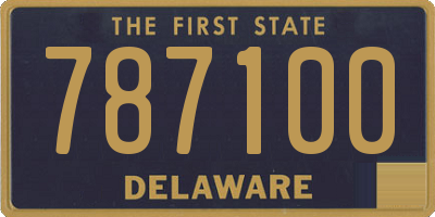 DE license plate 787100
