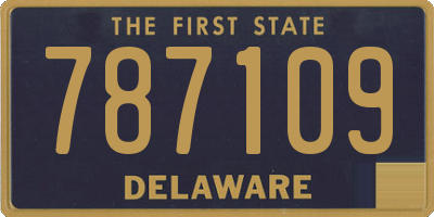 DE license plate 787109