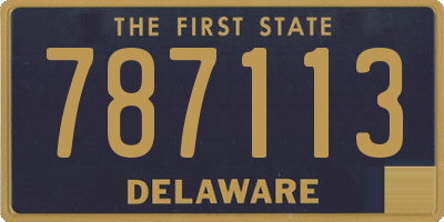 DE license plate 787113